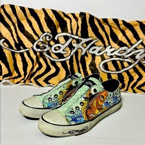 Don Ed Hardy Low rise Anniversary Shoes.